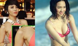 Ngọc Diệp cũng lộ sẹo dao kéo vòng 1 và diện váy nhái