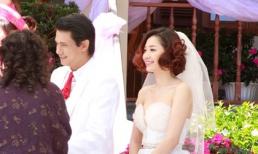 Minh Khuê xinh như gái Hàn trong ngày cưới