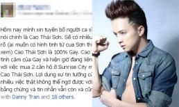 Cao Thái Sơn bị "tố" là đồng tính và lợi dụng tiền bạc?