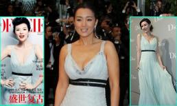 Củng Lợi diện lại "váy cũ" trên thảm đỏ Cannes