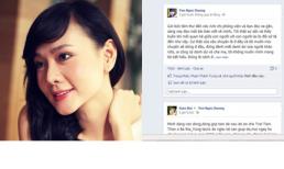 Bị tố xù nợ, Dương Yến Ngọc viết tâm thư