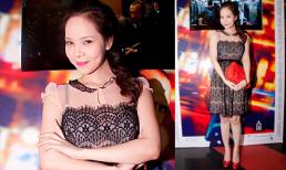 Ngọc Bích bất ngờ tái xuất với váy ren đen gợi cảm