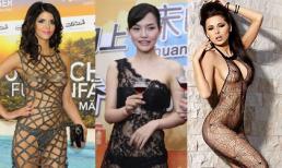 Sao Âu Á "đọ da thịt" với váy xuyên thấu (P2)