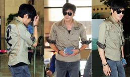 Jang Dong Gun phong cách thời trang trẻ trung tại sân bay