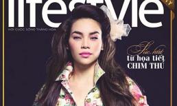 Hồ Ngọc Hà đẹp rạng rỡ cùng hoạ tiết hoa trên bìa tạp chí LifeStyle