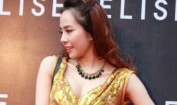 Quỳnh Nga nóng bỏng với váy bó sát lấp ló vòng một