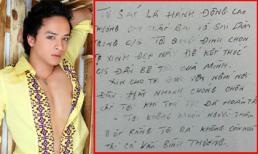 Lộ diện lá thư tuyệt mệnh của "bạn trai tin đồn" Cao Thái Sơn