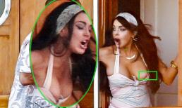 Lindsay Lohan bị "trật" ngực khi đóng phim