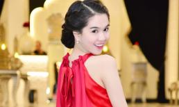 Ngọc Trinh lại "ghi điểm" với cây trang phục đỏ gợi cảm