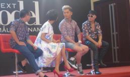 Chán mặc váy, Nam Trung diện sooc bó làm giám khảo VNTM 2012