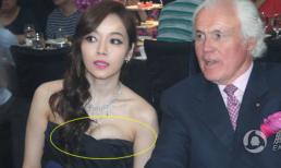 Vòng một của Hầu Bội Sâm "biến dạng" vì váy