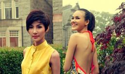 Hoàng Thùy, Tuyết Lan đẹp hút hồn bên lâu đài cổ