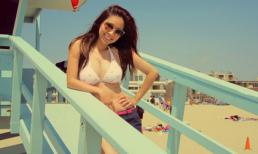 Duy Uyên khoe dáng chuẩn trên biển