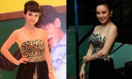 Vy Oanh "mặc lại" váy cúp ngực của Mai Thu Huyền
