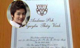 Thiệp cưới của Thúy Vinh đã đến tay bạn bè
