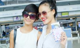 Hoàng Thùy - Tuyết Lan cùng nhau trở lại Mỹ làm việc