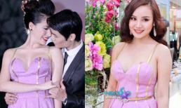 Vy Oanh "đụng hàng" váy hồng gợi cảm với Chung Thục Quyên