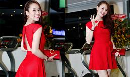 Thái Hà khoe làn da trắng bóc tại sự kiện