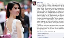 "Gái ngoan" Ngọc Trinh bỗng "nổi đoá" với anti-fans trên facebook