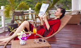 Tuyết Lan xả stress trên du thuyền 5 sao ở Vịnh Hạ Long