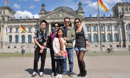 Gia đình Mỹ Linh du ngoạn châu Âu