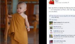 Dân mạng chao đảo vì 'tiểu hòa thượng' cực 'cute'