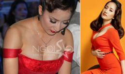 Khánh Thi và trang phục khéo khoe "núi đôi căng đầy"