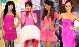 Mỹ nhân Việt và những gam hồng gây "nhức mắt" người ngắm