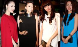 Mỹ nhân Việt "nghiêng ngả" trước mốt váy cape thời thượng