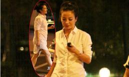 Triệu Vy "diện lại" thời trang không quần đi ăn đêm