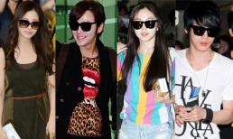 Sao Hàn sành điệu với kính râm tại sân bay