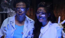 Văn Mai Hương mặt mày lem luốc vẫn tạo dáng xì-tin