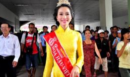 Hoa hậu Đặng Thu Thảo đến thăm bệnh nhân ung thư