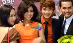 "Nàng men" Đinh Ngọc Diệp bỗng sexy, nóng bỏng trong váy cam