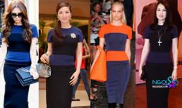 Kim Thoa "mặc lại" váy cũ của Victoria Beckham và Giáng My