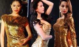 Lóa mắt trước váy 'dát vàng' lấp lánh của hàng loạt mỹ nhân