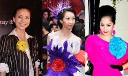 Những phụ kiện hoa cài "vô duyên" trên váy áo mỹ nhân Việt