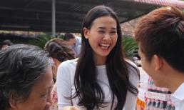 Dương Mỹ Linh rạng rỡ bên Quốc Thiên