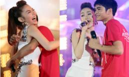 Fan cuồng ôm chặt Minh Hằng trên sân khấu