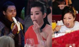 "Choáng" với cảnh ăn uống "nhồm nhoàm" của sao Cbiz