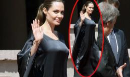 Angelina Jolie diện đồ… thùng thình đi gặp Tổng thống