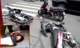 Cướp đâm trọng thương nạn nhân và công an trên phố