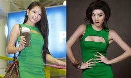 Hương Thảo 'mượn' váy Ngọc Quyên thi Hoa hậu