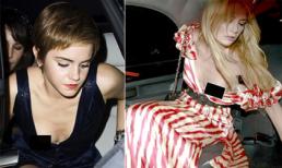 Khoảnh khắc sao hớ hênh "tự khoe hàng" khi xuống xe