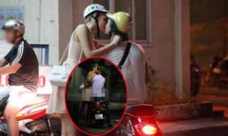 Andrea và Baggio hôn nhau đắm đuối trong đêm