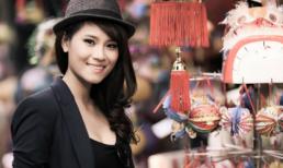 Hoa hậu biển Vân Anh diện short ngắn "làm duyên" bên đèn lồng