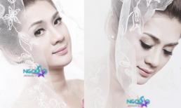 Lộ ảnh mặc váy cưới xinh như mộng của Lâm Chí Khanh