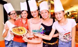 Thí sinh Vietnam's Next Top trổ tài làm bánh pizza