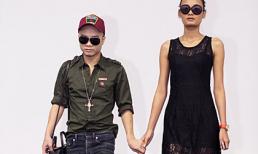 Đỗ Mạnh Cường dắt tay Lê Thúy đi catwalk