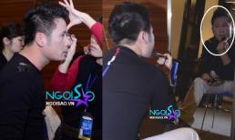 "Đột nhập" hậu trường xem Bằng Kiều tự tay trang điểm